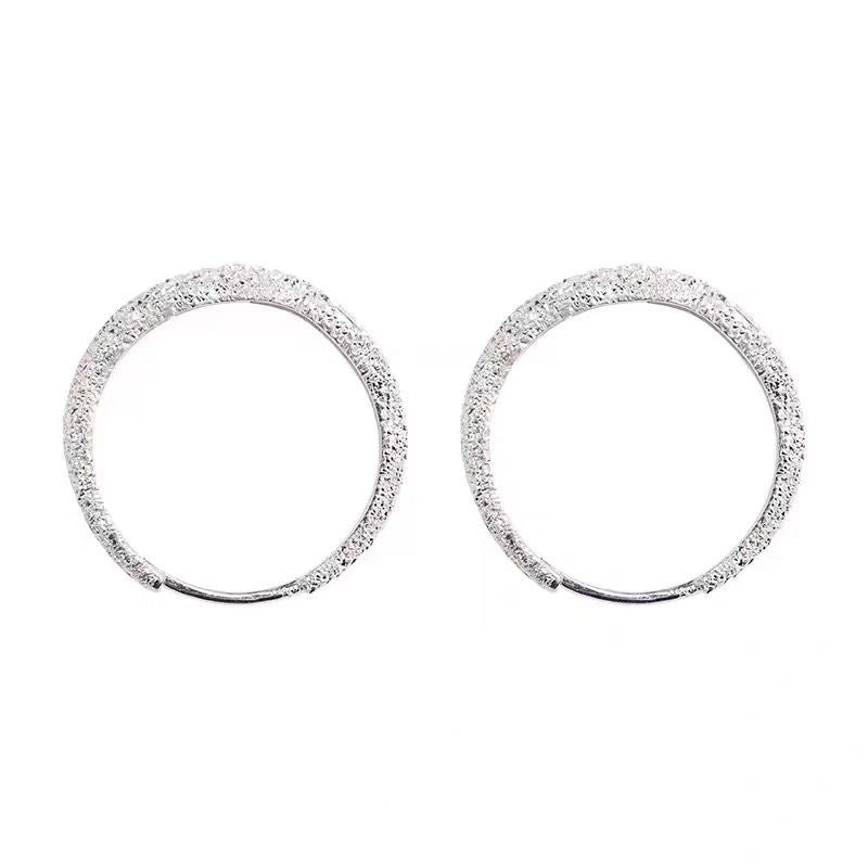 Wholesale Sparkling earrings, ear clips, niche design, earrings, frosted